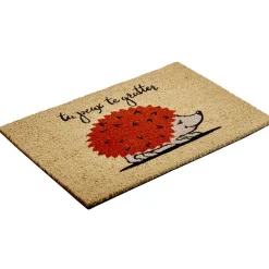 Gifi Nettoyage Et Entretien|Paillasson coco rectangulaire hérisson tu peux te gratter