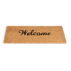 Gifi Nettoyage Et Entretien|Paillasson coco Welcome marron et noir 25x55cm