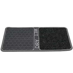 Gifi Nettoyage Et Entretien|Paillasson double fonction WET DRY noir 80x45cm