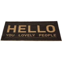 Gifi Nettoyage Et Entretien|Paillasson extérieur imprimé marron 75x45 cm