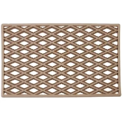 Gifi Nettoyage Et Entretien|Paillasson tapis d'entrée à picot grattant antidérapant pvc marron