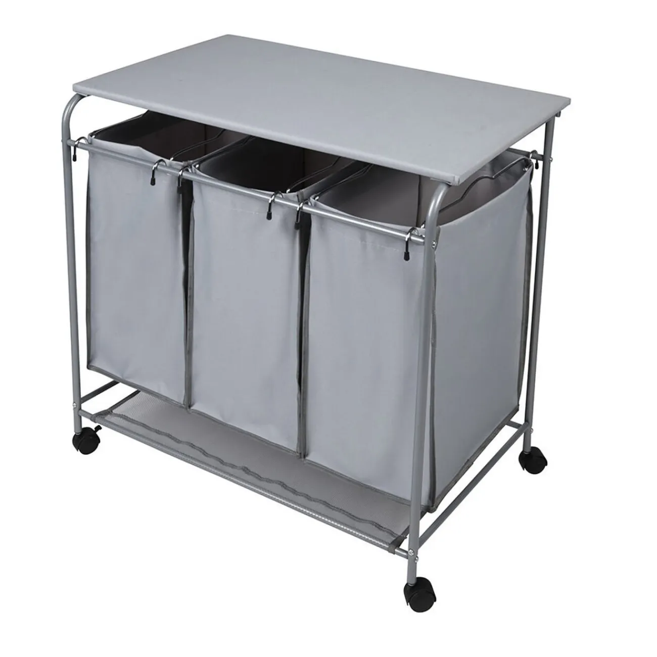 Gifi Entretien Du Linge|Panier à linge 3 bacs