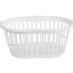 Gifi Entretien Du Linge|Panier à linge ovale blanc 30 L