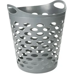 Gifi Entretien Du Linge|Panier à linge souple en plastique couleur unie 54L