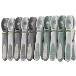 Gifi Entretien Du Linge|Panier avec 12 pinces à linge vert