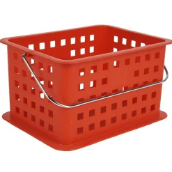 Gifi Rangement|Panier avec anse rouge 5 L