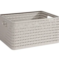 Gifi Entretien Du Linge|Panier avec poignées design rotin beige 18 L