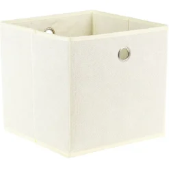 Gifi Rangement|Panier de rangement blanc cassé