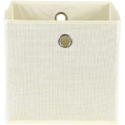 Gifi Rangement|Panier de rangement blanc cassé