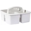 Gifi Rangement|Panier de rangement en plastique 3 compartiments 23x23xH9 cm