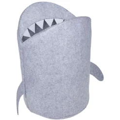 Gifi Rangement|Panier de rangement pour enfant forme requin gris