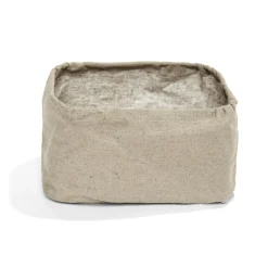 Gifi Rangement|Panier de rangement vert ou marron 17x12xH10cm - 2 modèles