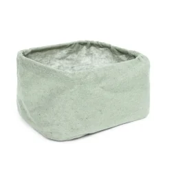 Gifi Rangement|Panier de rangement vert ou marron 17x12xH10cm - 2 modèles