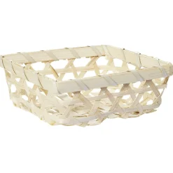 Gifi Rangement|Panier en bambou beige