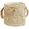 Gifi Rangement|Panier jute dentelle
