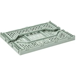 Gifi Rangement|Panier pliant plastique vert 15L