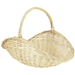 Gifi Chauffage^Panier porte bûche osier grand modèle