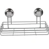 Gifi Equipement Douche^Panier serviteur de douche à ventouse inox