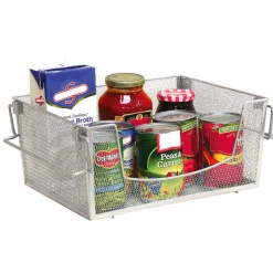 Gifi Panier superposable gris argenté