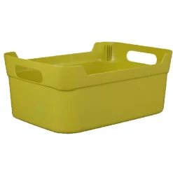 Gifi Rangement|Panière à anses empilable en plastique