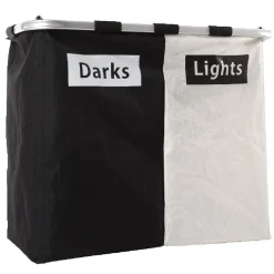 Gifi Rangement|Panière à linge 2 compartiments