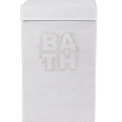 Gifi Rangement|Panière à linge blanche