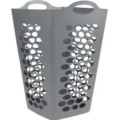 Gifi Entretien Du Linge|Panière à linge flexible 70 L grise