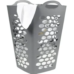 Gifi Entretien Du Linge|Panière à linge flexible 70 L grise