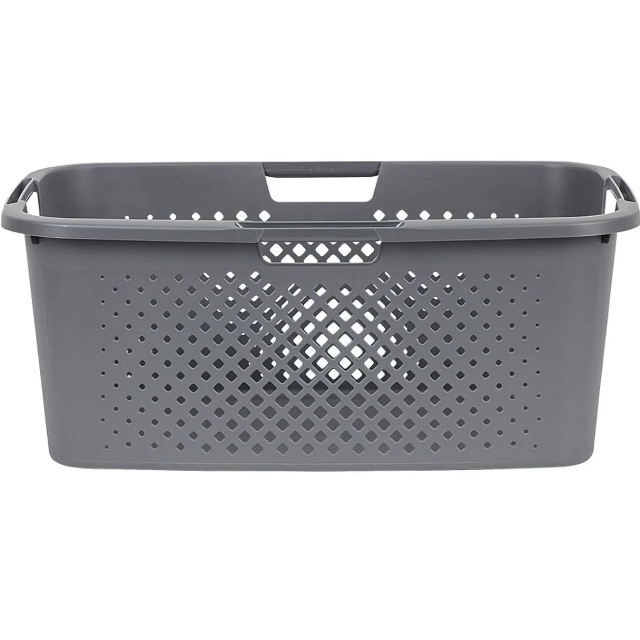 Gifi Entretien Du Linge|Panière à linge 40L en plastique gris