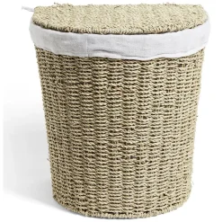 Gifi Entretien Du Linge|Panière à linge 43L 36xH40x30cm jonc de mer beige