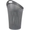 Gifi Entretien Du Linge|Panière à linge ovale avec poignée grise 100 L