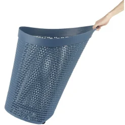 Gifi Entretien Du Linge|Panière à linge ovale avec poignée bleue 100 L