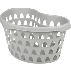 Gifi Entretien Du Linge|Panière à linge ovale gris