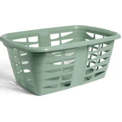 Gifi Entretien Du Linge|Panière à linge rectangulaire 31,5L 59x24xH39,5cm plastique vert