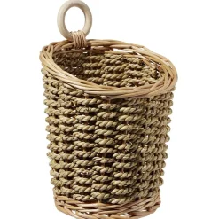 Gifi Rangement|Panière à suspendre osier marron