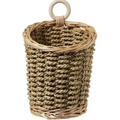 Gifi Rangement|Panière à suspendre osier marron