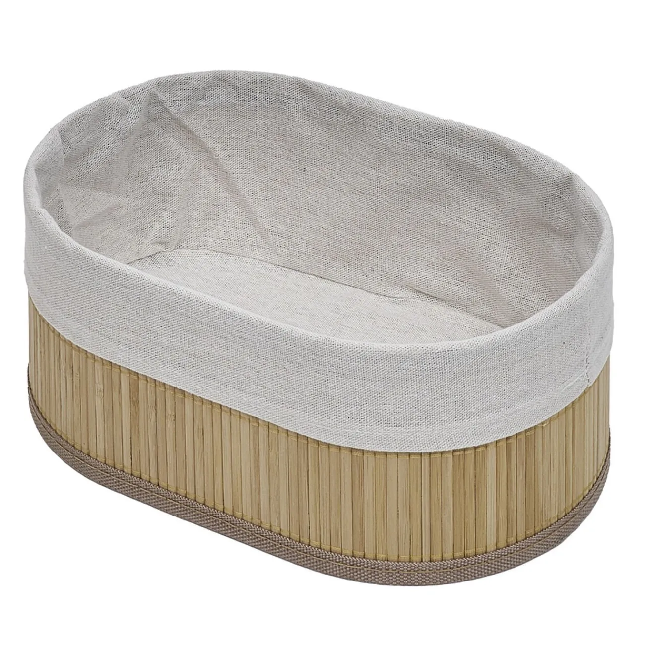 Gifi Aménagement Salle De Bain^Panière bambou x3