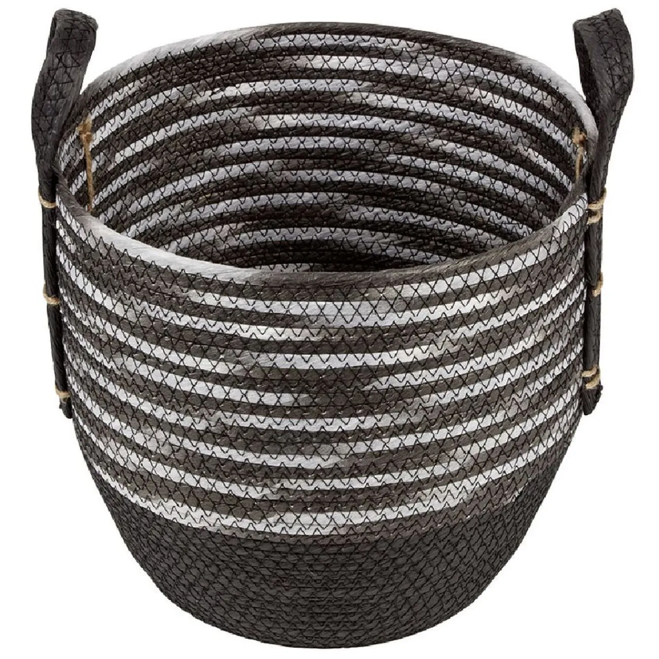 Gifi Rangement|Panière bicolore avec anse petit et grand modèle x2