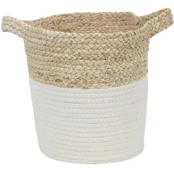 Gifi Rangement|Panière bicolore tissée M