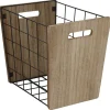 Gifi Rangement|Panière bois/métal taille M