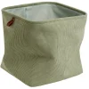 Gifi Rangement|Panière Box Cube effet velours 31x31x31cm vert