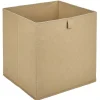 Gifi Rangement|Panière Box Cube unie beige 31x29x31cm