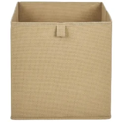 Gifi Rangement|Panière Box Cube unie beige 31x29x31cm