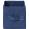 Gifi Rangement|Panière Box Cube 15x31x15cm bleu jean