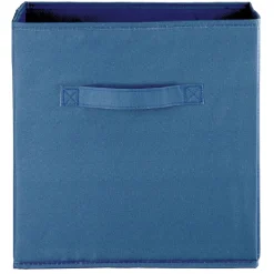 Gifi Rangement|Panière Box Cube 31x29x31cm bleu