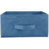 Gifi Rangement|Panière Box Cube 31x29x15cm bleu