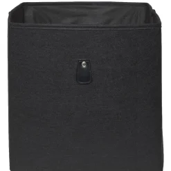 Gifi Rangement|Panière Box Cube 31x29x31cm feutrine noir