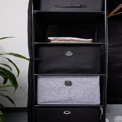 Gifi Rangement|Panière Box Cube 31x29x31cm feutrine gris