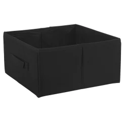 Gifi Rangement|Panière Box Cube 31x15x31cm noir