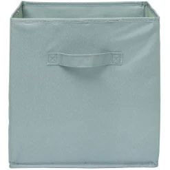 Gifi Rangement|Panière Box Cube 31x29x31cm vert d'eau
